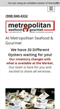 Mobile Screenshot of metroseafood.com